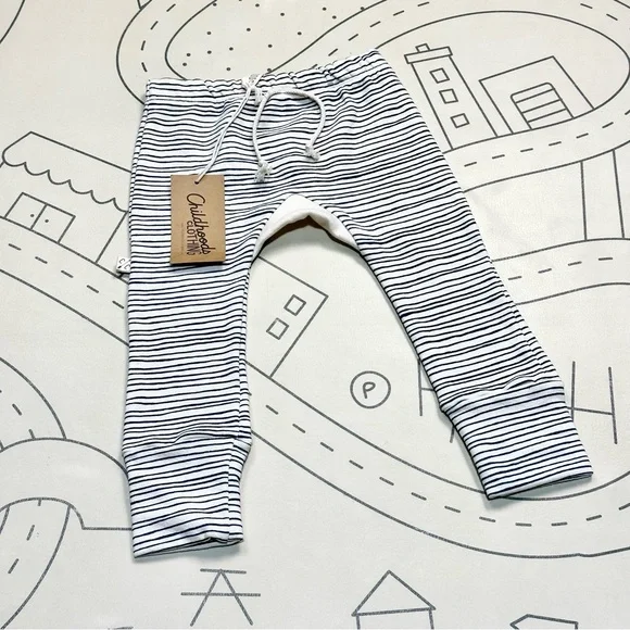 Childhoods Gusset Pants in Painted Stripe - Picture 2 of 6